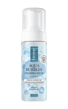 LIRENE-Пінка для вмивання Lirene Aqua Bubbles Зволожуюча 150 мл-5900717077133-