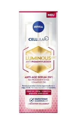 NIVEA-Сироватка для обличчя Nivea Luminous 630 2 in 1 проти зморшок та пігментації 30 мл-9005800387079-