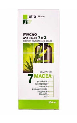 ELFA-Масло для волос Elfa Pharm 7 масел комплекс 100 мл-5901845500586-