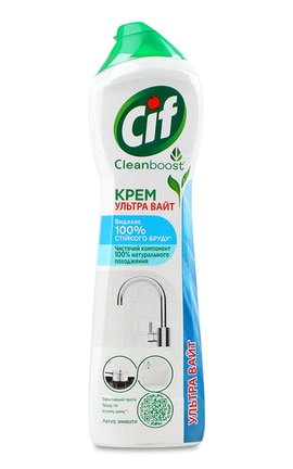 CIF-Крем для чистки Cif Ультра Уайт 500 мл-8714100709047-