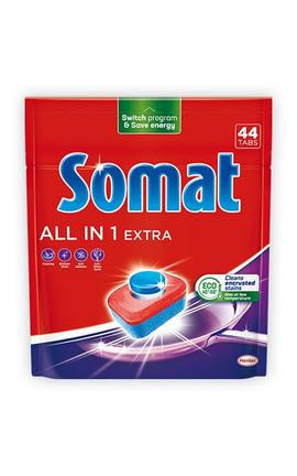 SOMAT-Таблетки для посудомоечной машины Somat All in 1 Extra 44 шт-9000101809190-