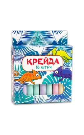 STRATEG-Крейда Strateg Маленька кругла різнокольорова 18 шт-4823113839383-