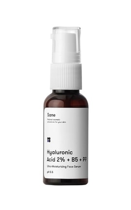 SANE-Сироватка для обличчя Sane з гіалуроновою кислотою і вітамінами B5 РР 30 мл-4820266830496