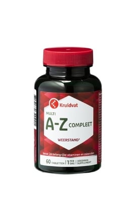 KRUIDVAT-Диетическая добавка Kruidvat мультивитаминный комплекс A-Z 60 шт-8719179547484-