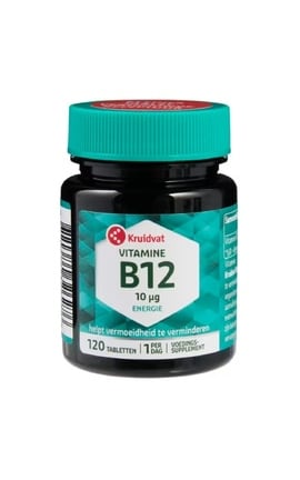 KRUIDVAT-Дієтична добавка Kruidvat Вітамін B12 120 шт-8719179361318-