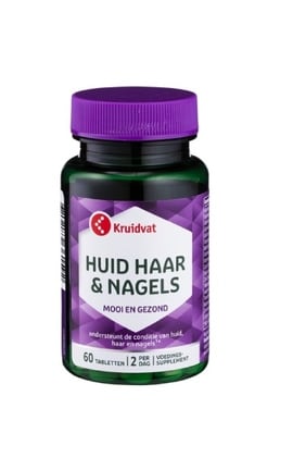 KRUIDVAT-Дієтична добавка Kruidvat Шкіра Волосся і нігті 60 шт-8719179547392-