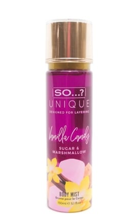 SO...? UNIQUE-Спрей для тіла So Unique Vanilla Candy парфумований 150 мл-5018389016999-