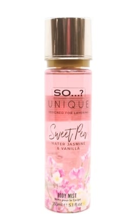 SO...? UNIQUE-Спрей для тіла So Unique Sweet Pea парфумований 150 мл-5018389020736-