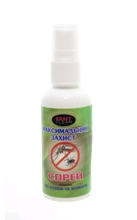 KRAFT CLEAN-Спрей от комаров и клещей Kraft Clean максимальная защита 50 мл-4820247450385-