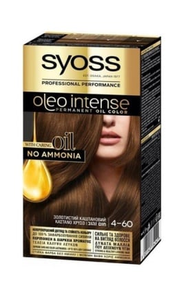 OLEO INTENSE-Краска для волос Syoss Oleo Intense 4-60 Золотистый каштановый 115 мл -9000100814911-