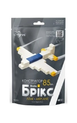ТИГРЕС-Конструктор Самолет Брикс 85 ел-4820251102034-
