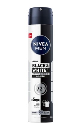 NIVEA-Антиперспірант NIVEA Men Black & White Класичний невидимий 200 мл-4005808730018-