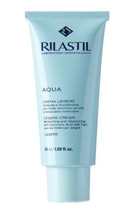 RILASTIL-Крем живильний Rilastil Aqua для відновлення водного балансу для нормальної та комбінованої шкіри 50 мл-8033224810515-