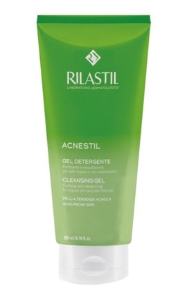 RILASTIL-Гель для обличчя Rilastil Acnestil Делікатний Очисний для схильної до акне шкіри 200 мл-8050444858592-