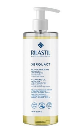 RILASTIL-Олія очисна для обличчя та тіла Rilastil Xerolact для дуже сухої, схильної до подразнень і атопії шкіри 750 мл-8050444858240-