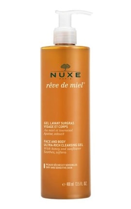 NUXE-Гель очищающий для лица и тела Nuxe Ultra-Rich Cleansing Gel Медовая мечта 400 мл-3264680004063-