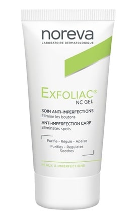 NOREVA-Гель для обличчя Noreva Laboratoires Exfoliac Gel-NC Локальне застосування 30 мл -3401374560164-
