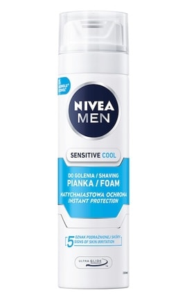 NIVEA-Пена для бритья охлаждающая Nivea Men для чувствительной кожи 200 мл-5900017045122-