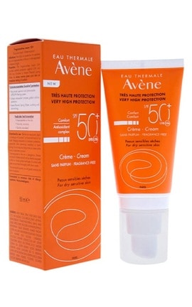 AVENE-Сонцезахисний крем Avene Face Cream SPF50+ Dry Sensitive Skin 50 мл-3282770149524-