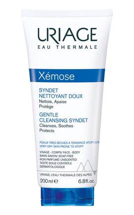 URIAGE-Гель для лица мягкий Uriage Xemose Cleansing Syndet Очищающий гель для лица 200 мл-3661434000171-