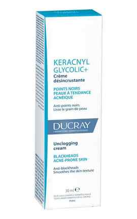 DUCRAY-Крем для вмивання Ducray Keracnyl Glycolic+ 30 мл-3282770141467-