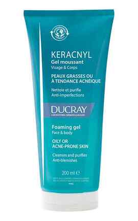 DUCRAY-Гель для вмивання Ducray Keracnyl Cleansing 200 мл-3282770141351-