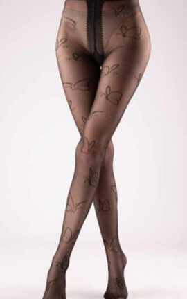 ART G FASHION-Колготки женские ArtG Butterfly 40 den Nero размер 4-2000115548488-