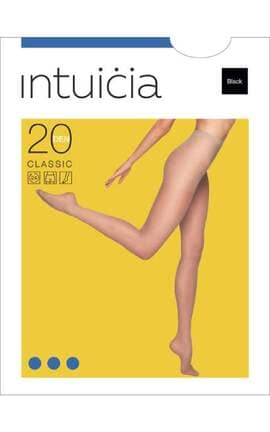 INTUICIA-Колготки жіночі Intuicia Classic 20 Den 5-6 р Black 1 пара-4820023712164-