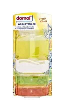 DOMOL-Туалетний блок Domol WC-Duftspüler Fresh Citrus 55ml x 3шт-4305615736754-