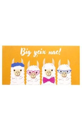 GLOSS and STYLE-Листівка вітальна конверт для грошей Від нас 1 шт-9210000074371-