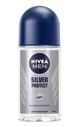 NIVEA-Дезодорант для тіла Nivea Men 50 мл Срібний захист антибактеріальний кульковий антиперспірант з іонами срібла 50 мл-4006000032726-