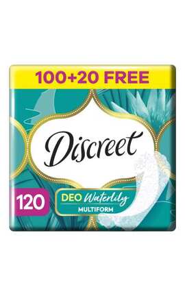 DISCREET-Прокладки щоденні Discreet Deo Waterlily 120 шт-8700216234245-