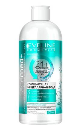 EVELINE-Міцелярна вода Eveline Facemed+ 3 в 1 400 мл-5901761919400-