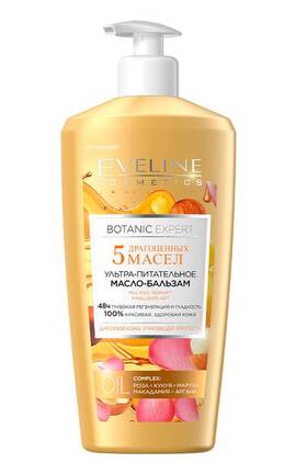 EVELINE-Олія-бальзам ультра-живильнаEveline Botanic Expert 5 дорогоцінних олій 350 мл-5901761949391-