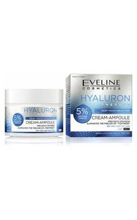 EVELINE-Крем-ампула для лица Eveline Cosmetics Hialuron Therapy Увлажняющий 50 мл-5903416070511-