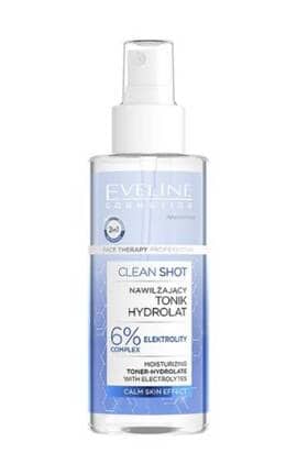 EVELINE-Тоник-спрей для лица Eveline Clean Shot 6% electrolyte complex Увлажняющий 150 мл-5903416066897-