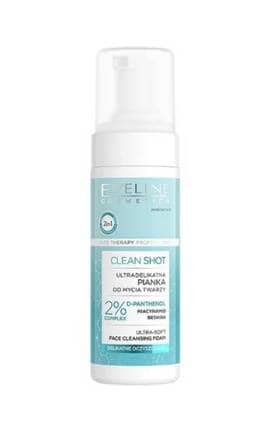 EVELINE-Пінка для обличчя Eveline Clean Shot ultra-gentle Ульраделікатна 150 мл-5903416067283
