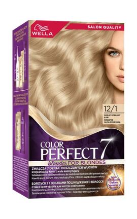 WELLA COLOR PERFECT-Фарба для волосся стійка Wella Color Perfect 7 12/1 Перламутровий блонд 120 мл-4064666824017-