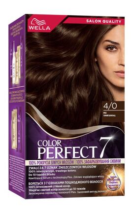 WELLA COLOR PERFECT-Фарба для волосся стійка Wella Color Perfect 7 4/0 Темний шоколад 120 мл-4064666598291-