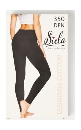 SIELA-Легінси жіночі Siela 350 Den Чорні розмір 3-4823126500447-