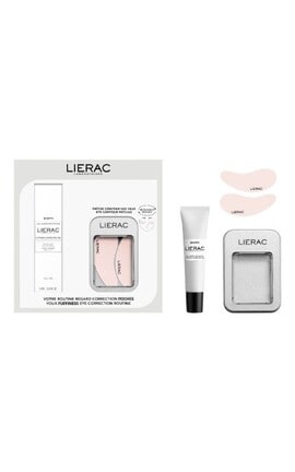 LIERAC-Набір Lierac Diopti Гель навколо очей 15 мл + Багаторазові патчі-3701436927639-