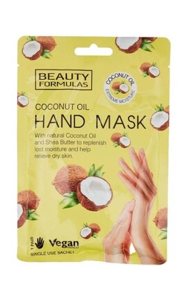 BEAUTY FORMULAS-Маска для рук Beauty Formulas регенерувальна з кокосовою олією 1 пара-5012251013727-