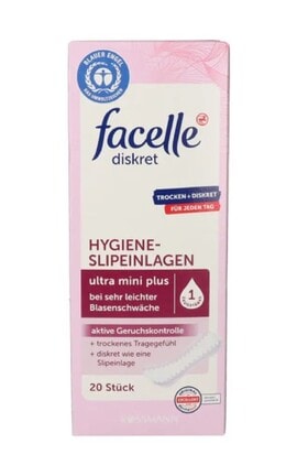 FACELLE-Прокладки урологічні Facelle Discreet Ultra Mini Plus 20 шт-4305615605005-