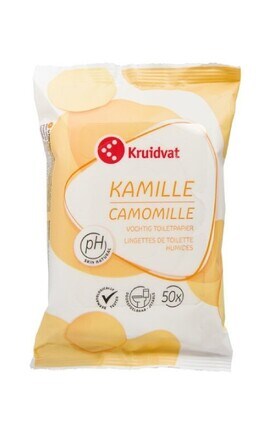KRUIDVAT-Влажная туалетная бумага Kruidvat Kamille 50 шт -8719179647382