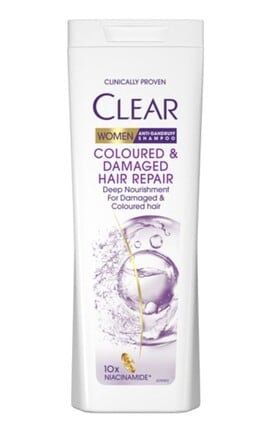CLEAR-Шампунь для женщин против перхоти Clear Восстановление поврежденных и окрашенных волос 360 мл-8720181458934-