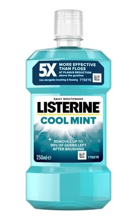 LISTERINE-Ополаскиватель для ротовой полости Listerine Cool Mint Свежая мята  250 мл-5010123703509