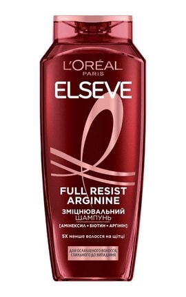 ELSEVE-Шампунь для ослабленого та схильного до випадіння волосся Elseve Full Resist Arginine+Aminexil 400 мл-3600523898183-