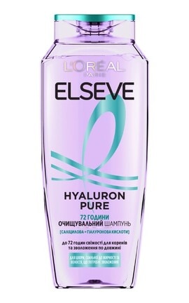 ELSEVE-Шампунь L'Oreal Paris Elseve Hyaluron Pure для Жирного типа волос 250 мл-3600524148911-