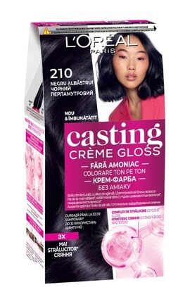 CASTING CG-Краска для волос без аммиака Сasting Creme Gloss 210 черный перламутровый 1 шт-3600521249857-