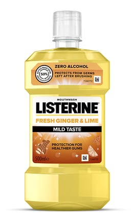 LISTERINE-Ополіскувач для ротової порожнини Listerine свіжість імбиру та лайму 500 мл-3574661562056-